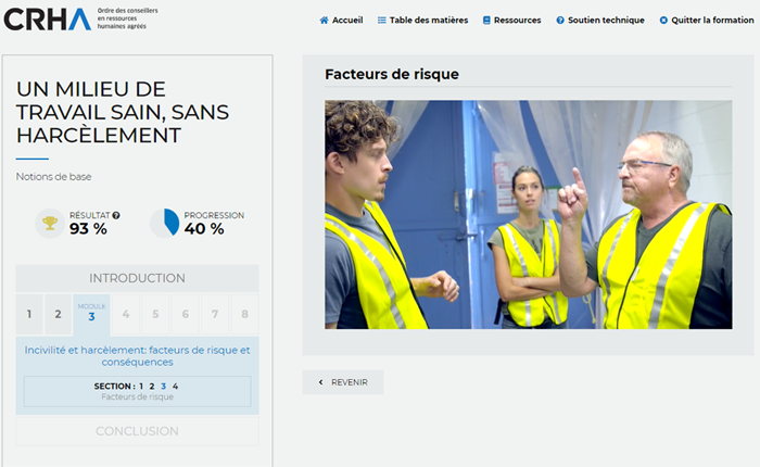 harcèlement formation en ligne